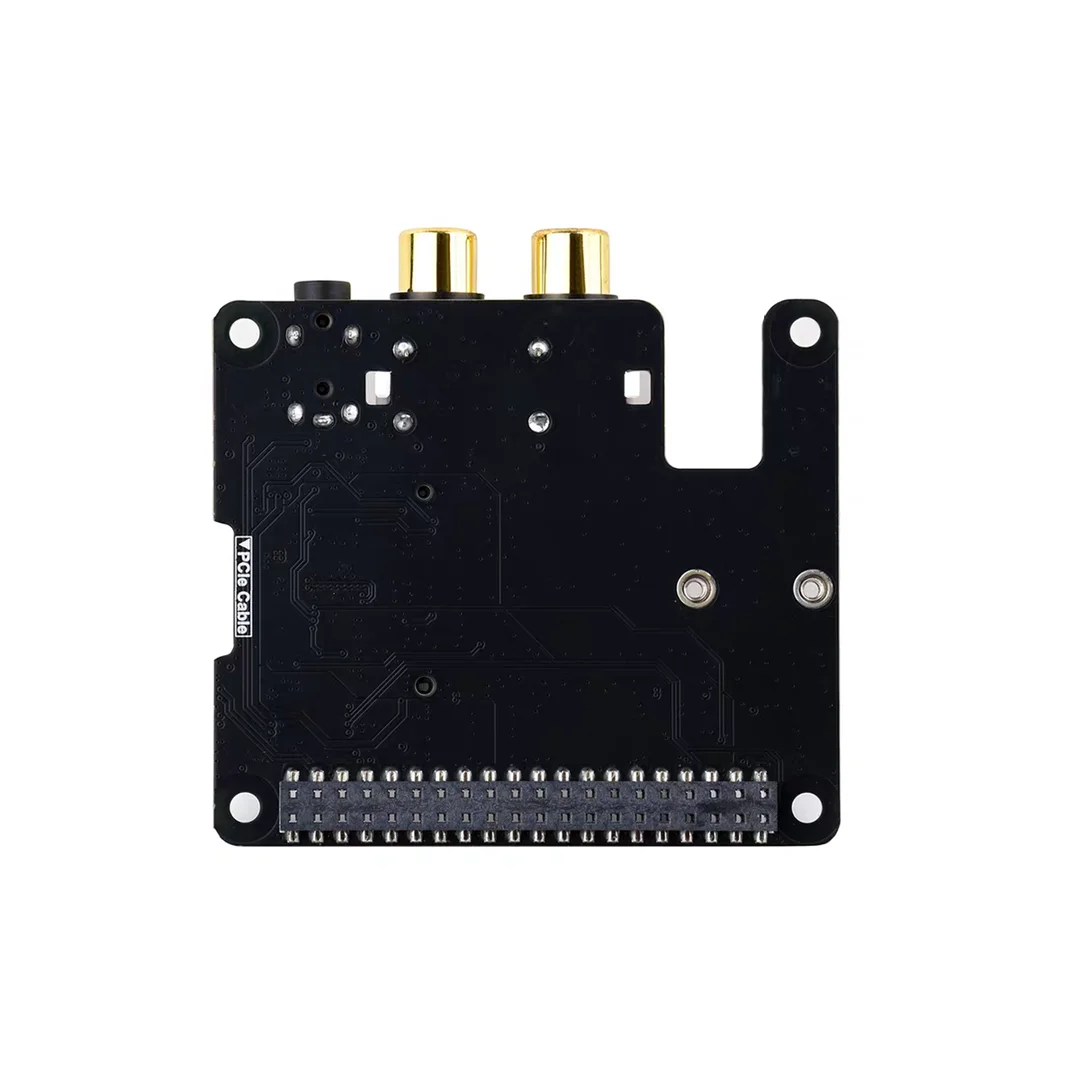 Raspberry Pi 5 PCIe to M.2/I2S audio expansion board PCM5122 M.2 hard drive 3.5mm headphone jack