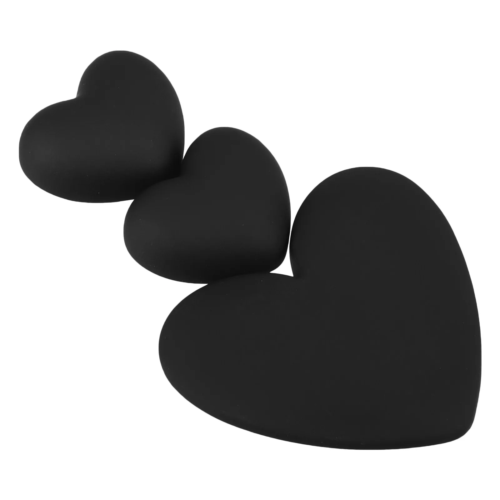 3Pcs Matte Frosted Heart Patches for Data Cables DIY Decorative Resin Flatback Charms Cute Adorable Cable Case Embellishments