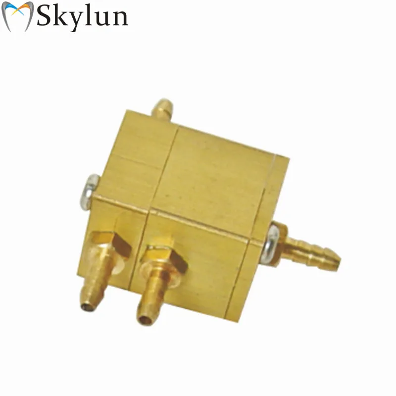 

10 шт., блок стоматологического кресла, одинарный клапан управления воздухом, квадратный клапан регулирования воды, 3 мм, медные разъемы, стоматологические материалы SL1214