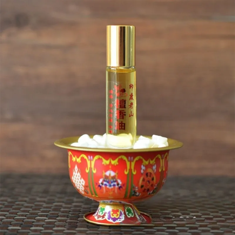 10Ml-Bottle Indian Old Mountain Sandalwood Oil Home Portable Meditation Lasting Fragrance Bracelet Buddha Bead Smear Incense