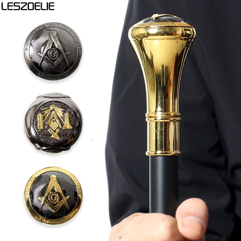 

Роскошная золотая и черная фримасонская трость, 3 стиля, масонская декоративная трость для мужчин и женщин, элегантный модный винтажный дизайн