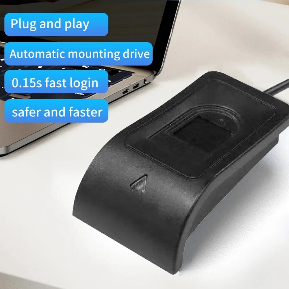 جهاز تسجيل الدخول ببصمة الإصبع USB أداة بيومترية نظام تسجيل الدخول للتعرف على بصمات الأصابع مناسب لـ WIN10/WIN11 بدون سائق #6