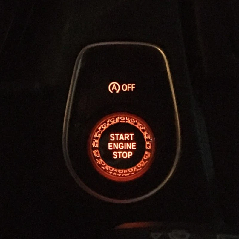 A73Q-ENGINE START STOP Switch Button Sticker For BMW 1 2 3 4 5 6 7 Series F20 F21 F22 F23 F30 F34 F10 F18 F12 F07 F01