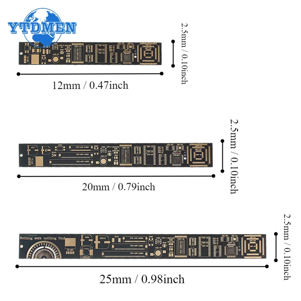 PCB Ruler for Electronic Engineers 15cm 20cm 25cm PCB Reference Ruler Multi-functional Measuring Tool