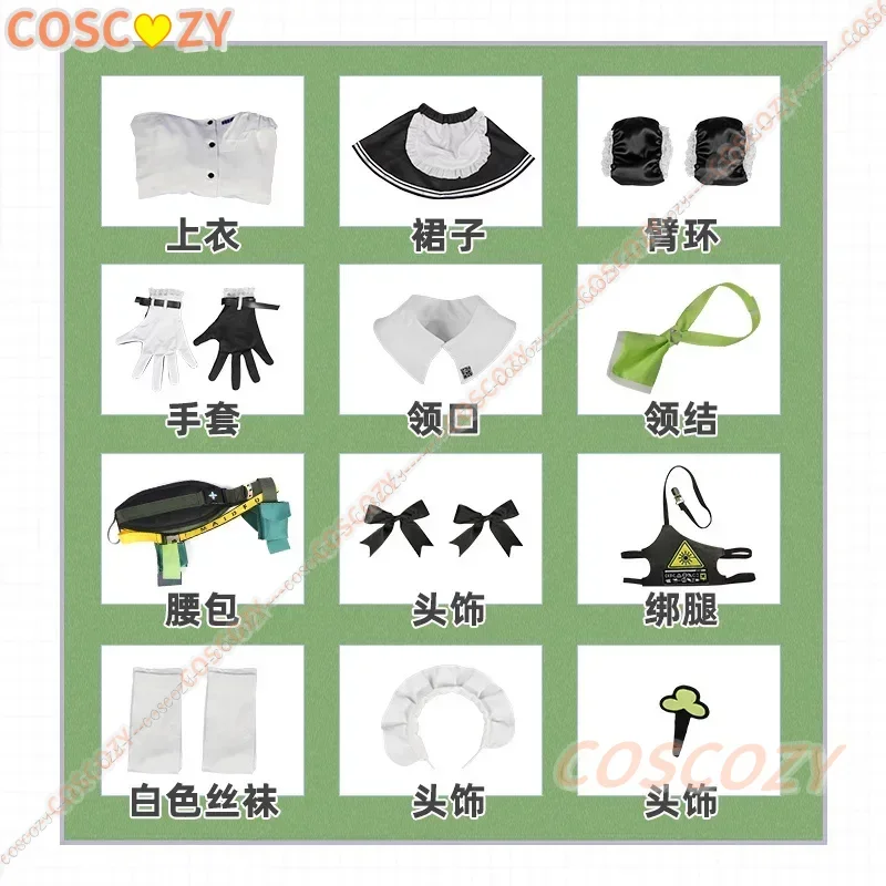 Nikke The Goddess Of Victory Soda Cosplay Costume Game Nikke Cosplay Soda Sexy cameriera uniforme Costume parrucca Halloween Carnival Suit