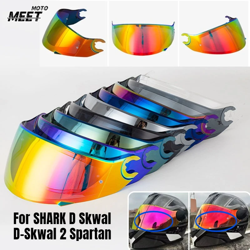 

Козырек для шлема для SHARK D Skwal D-Skwal 2, спартанский, анти-УФ-пылезащитный, линза для шлема, запасные части для шлема Viseira Capcete