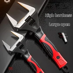 Portable Spanner Multifunctional Adjustable Bathroom Wrench with Large Opening Hand Tools Bathroom Pipe Repair Wrench Tool