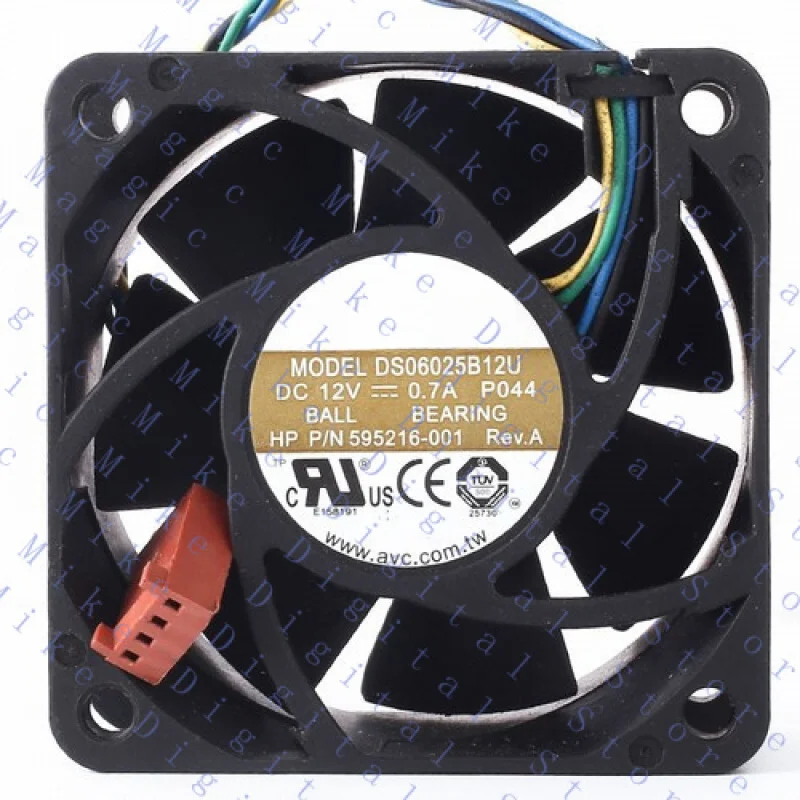 

UU 2pcs FOR AVC DS06025B12U P011 60mm 6cm DC 12V 0.70A Pwm server inverter cooling fan