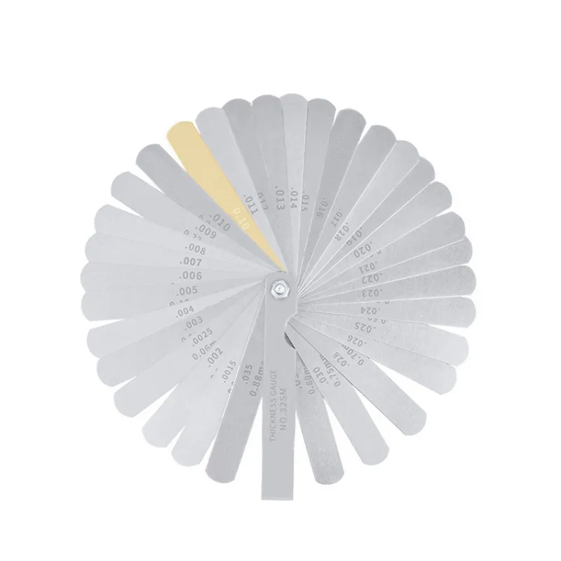 

32 Piece Feeler Gauge Portable Durable Various Specifications Arc Stainless Steel Feeler Gauge Gap Gauge Rangefinder