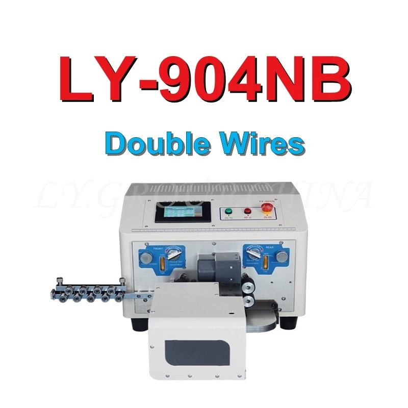 

LY 904N 904NB Single Or Double Wires Automatic Touch Screen Peeling Stripping Cutting Machine With Twist Function For 0.1-6mm2