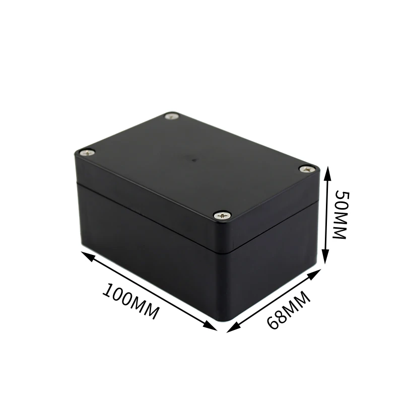 Black Box Outdoor waterdichte behuizing Plastic doos Elektronische projectbehuizing Instrument Waterdichte aansluitdoosbehuizing
