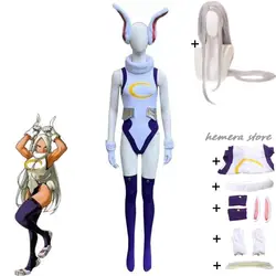 Mha Rabbit Hero Mirko Cosplay disfraz Sexy para mujer, Anime Bnha Rumi Usagiyama Miruko, juego de rol, fiesta de Cosplay