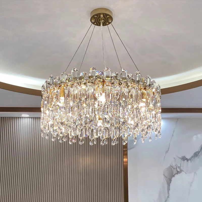 

Modern Luxury K9 Crystal Chandeliers For Dining Room Living Room Led Chandelier Lighting Fixture Home Decoration Large Lustre