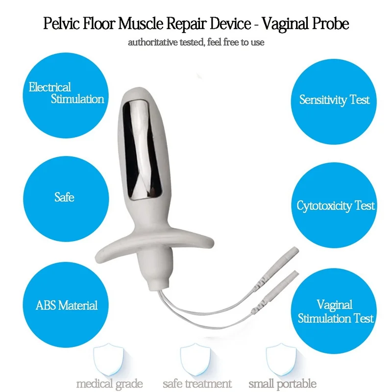 ช่องคลอด Probe อิเล็กโทรดสําหรับ Pelvic FLOOR Exerciser Incontinence ใช้กับเครื่อง TENS/EMS Therapy ออกกําลังกาย