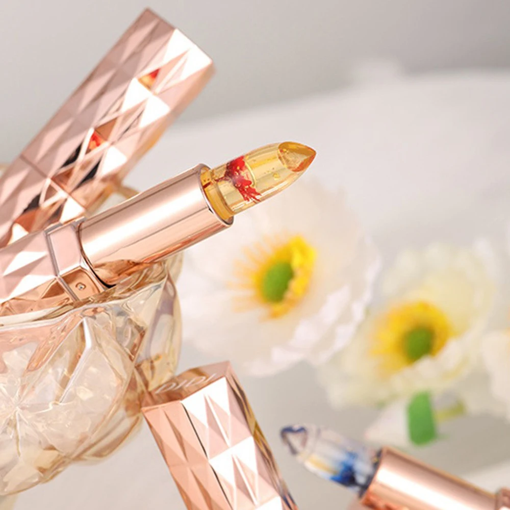 Jelly Clear Lipstick Temperature Color-changing Long-lasting Moisturizing Not Easy To Stick Cup Of Glass-like Lip Balm Makeup