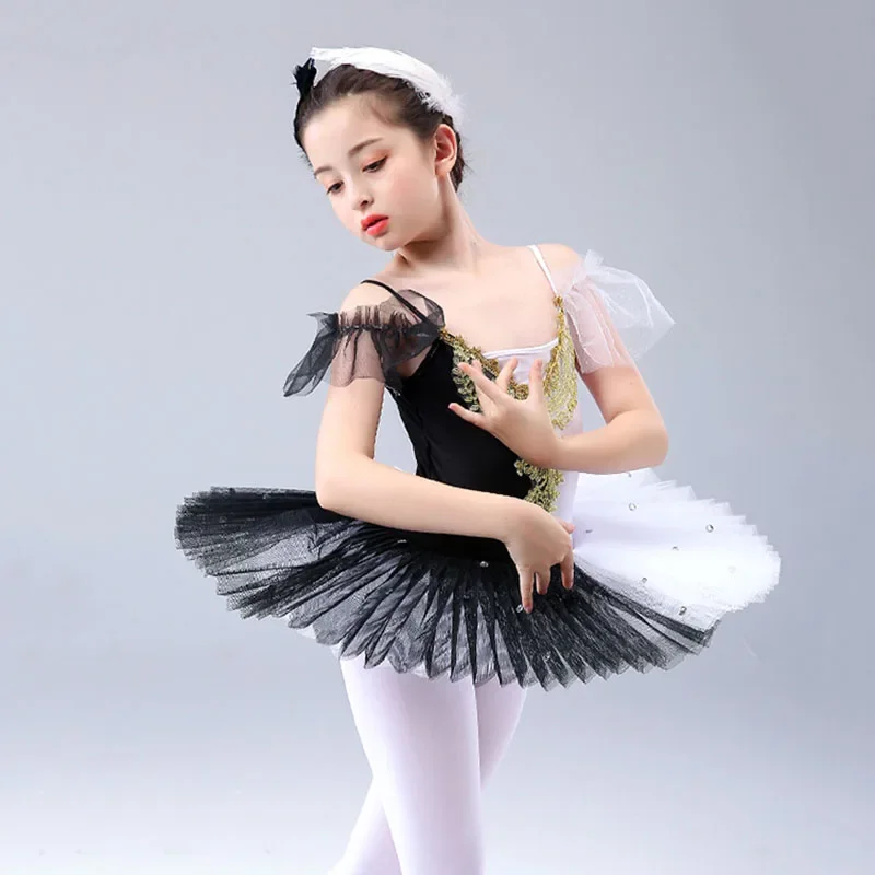 jupes-de-ballet-professionnelles-pour-enfants-et-filles-tutu-noir-et-rouge-costumes-de-danse-du-ventre-robe-doree