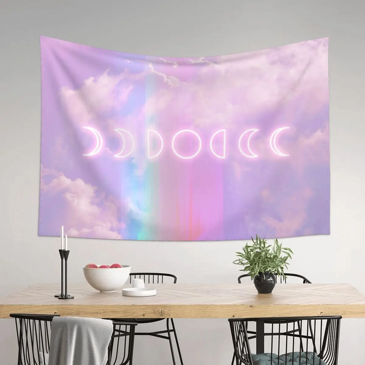

Magic Rainbow and Moon Tapestry Wallpaper Bedroom Room Decorations Decoration Bedroom Tapestry