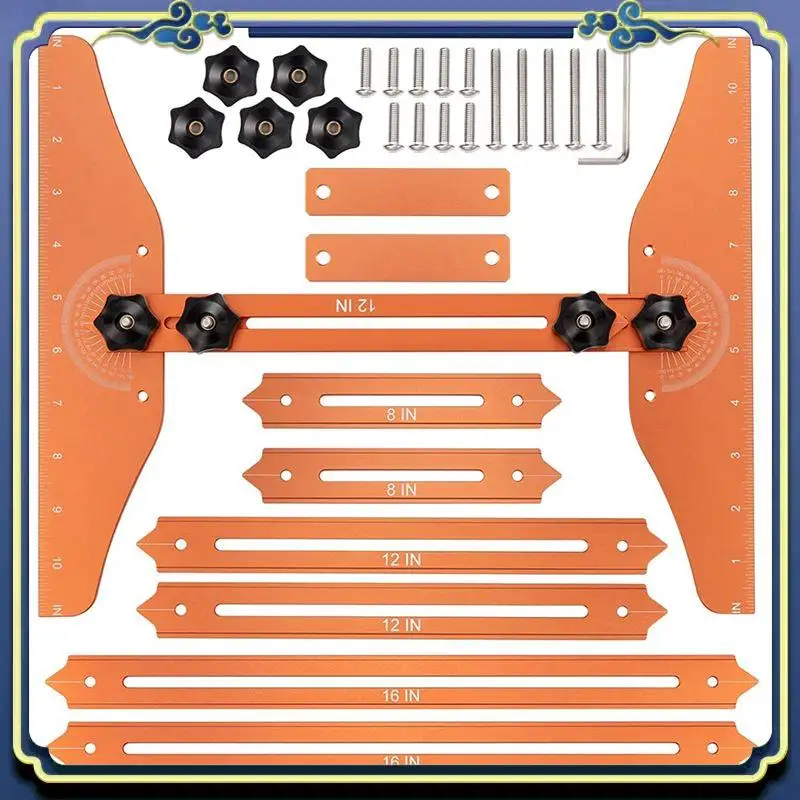 

A56P-1Set Stair Tread Template Tool Stair Tread Template Tool For Accurately Measuring Angle And Length,For Stairs,Risers,Partit
