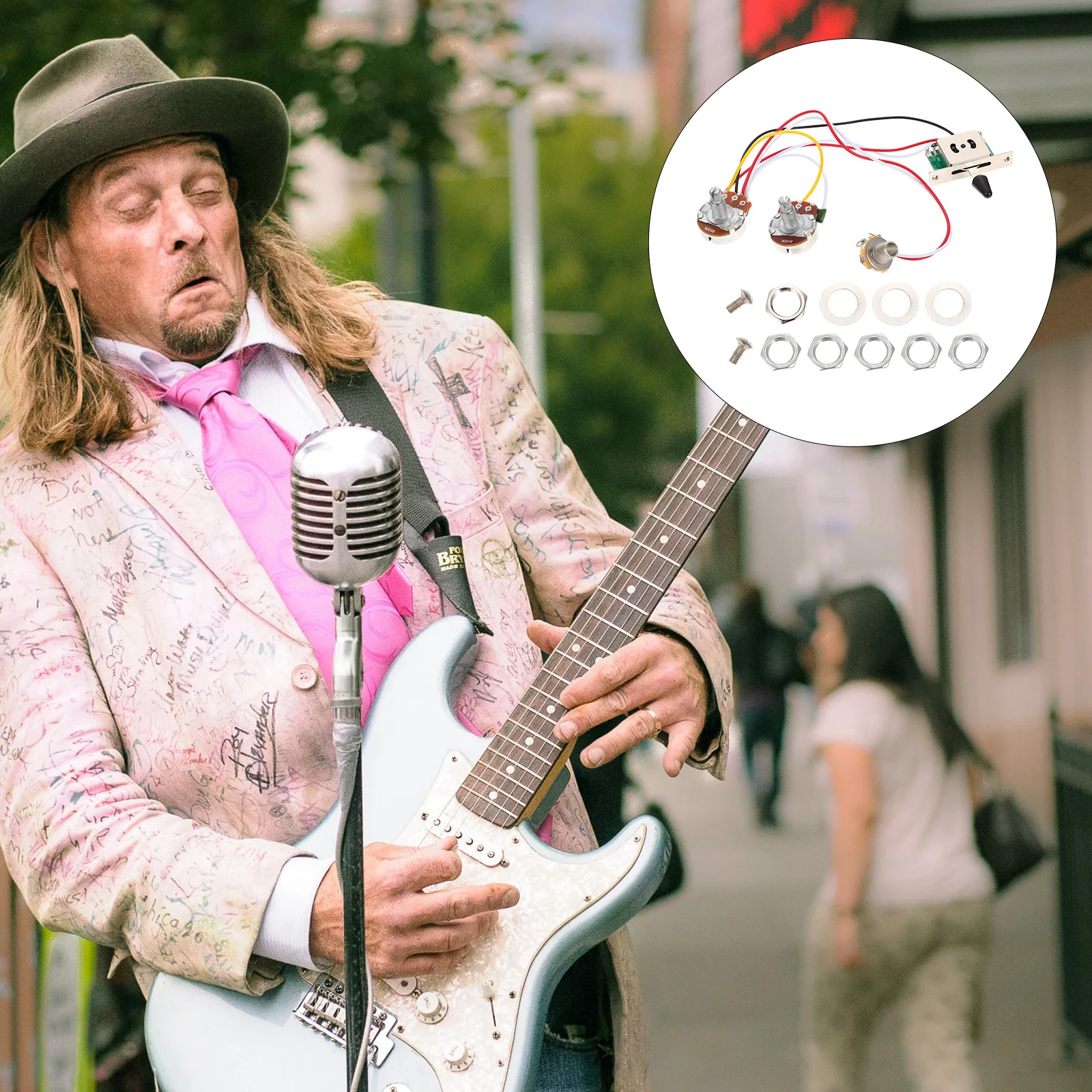 

Guitar Potentiometer Use Shifter Electric Accessories Circuit Control Part Replacement Musical Instrument with Plug