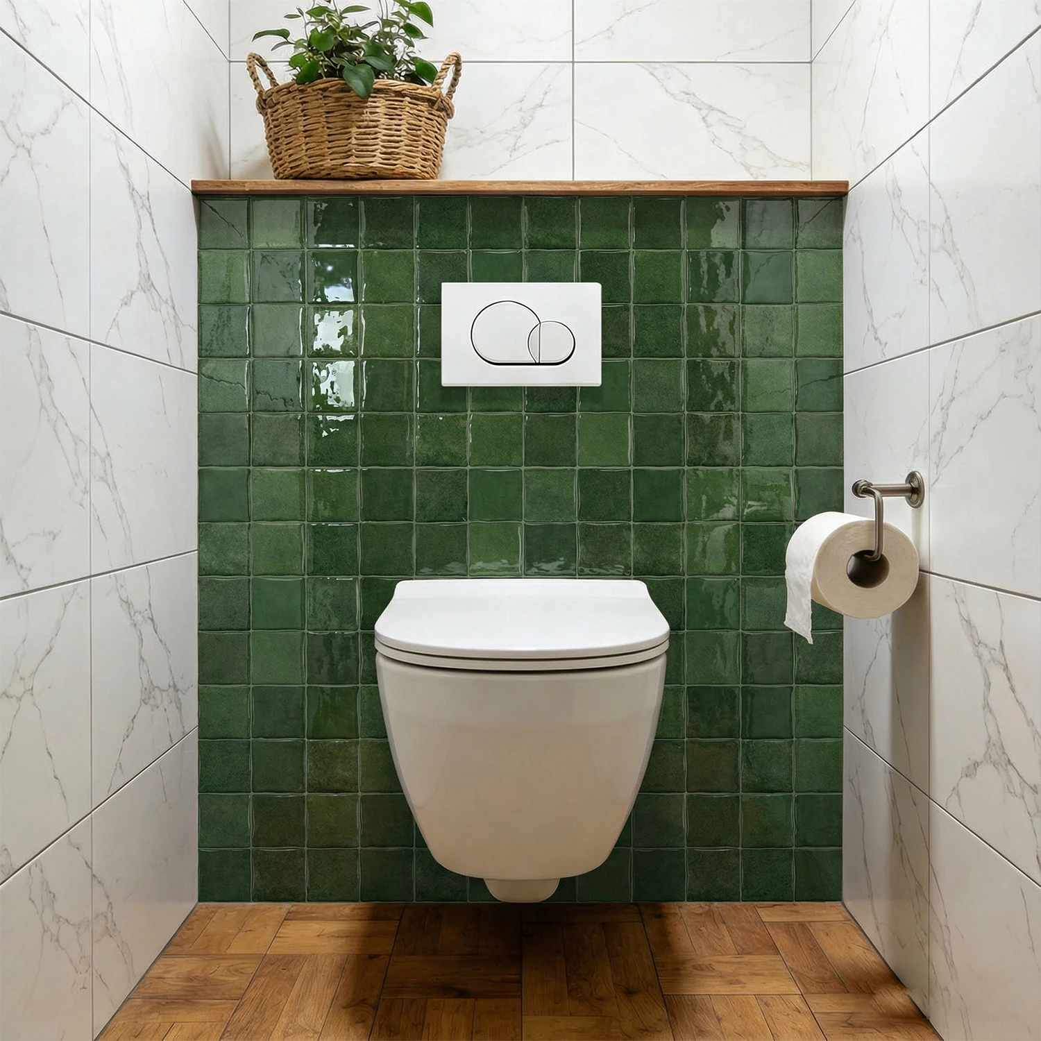 3D skin feel wall tile DIY wallpaper self-adhesive waterproof wall sticker suitable for bathroom splash proof decoration