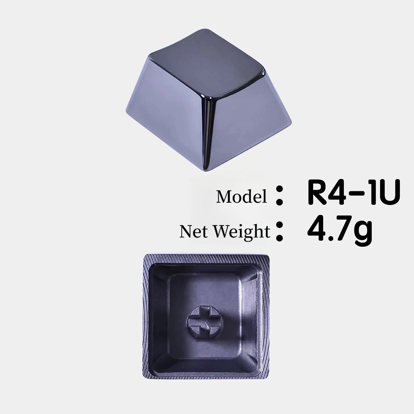 Mirror Polished Keycaps Set Titanium Alloy Cherry Profile Custom Original Handmade Keycaps for Mechanical Keyboard Accessories