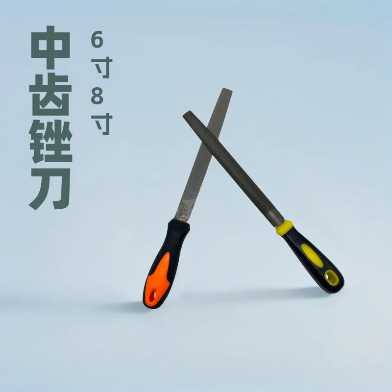 Semicircular file with handle, high carbon steel polished plastic file