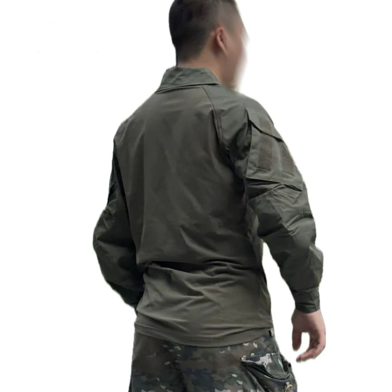 Tactical cavalry  G3 nylon men's outdoor multi-pocket frog skin  long-sleeved T-shirt