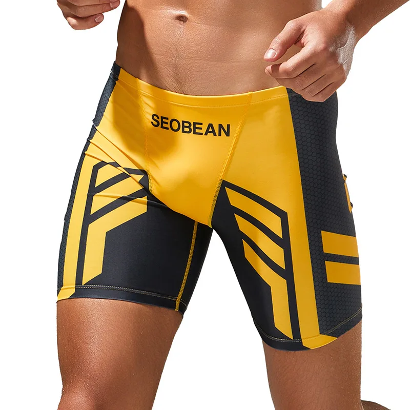 Men Swim Trunks Cycling Jog Surf Hot Spring Pool Bathing Leg Pants Beach Board Shorts Beachwear Bathing Pants Swimsuits Swimwear