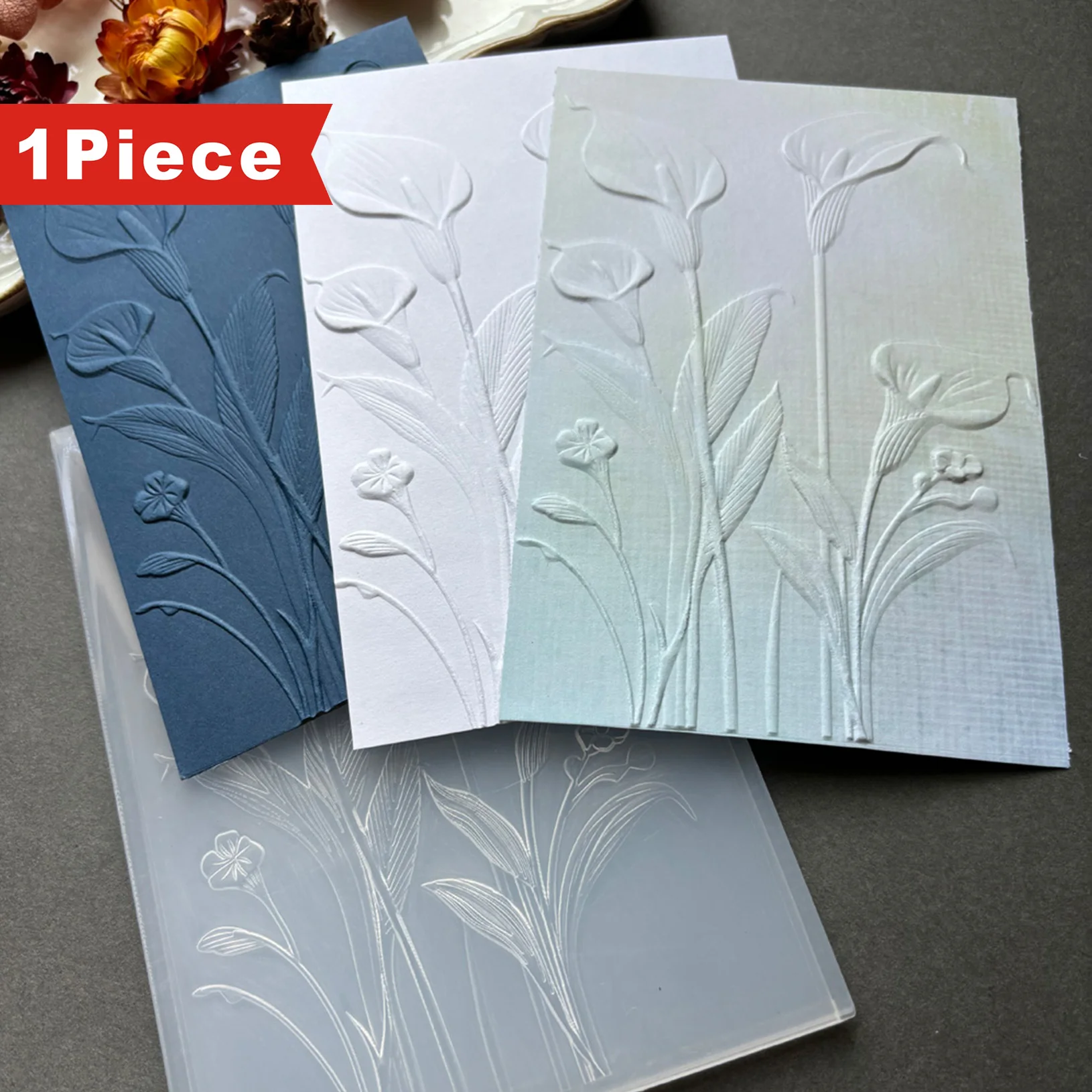 3D relief embossed folder with element design of 