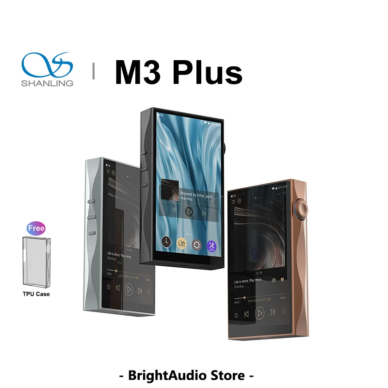 SHANLING M3 Plus HiFi reproductor de música MP3 portátil abierto Android 13 Audio de alta resolución Bluetooth LDAC WiFiMP3 DSD512 PCM768
