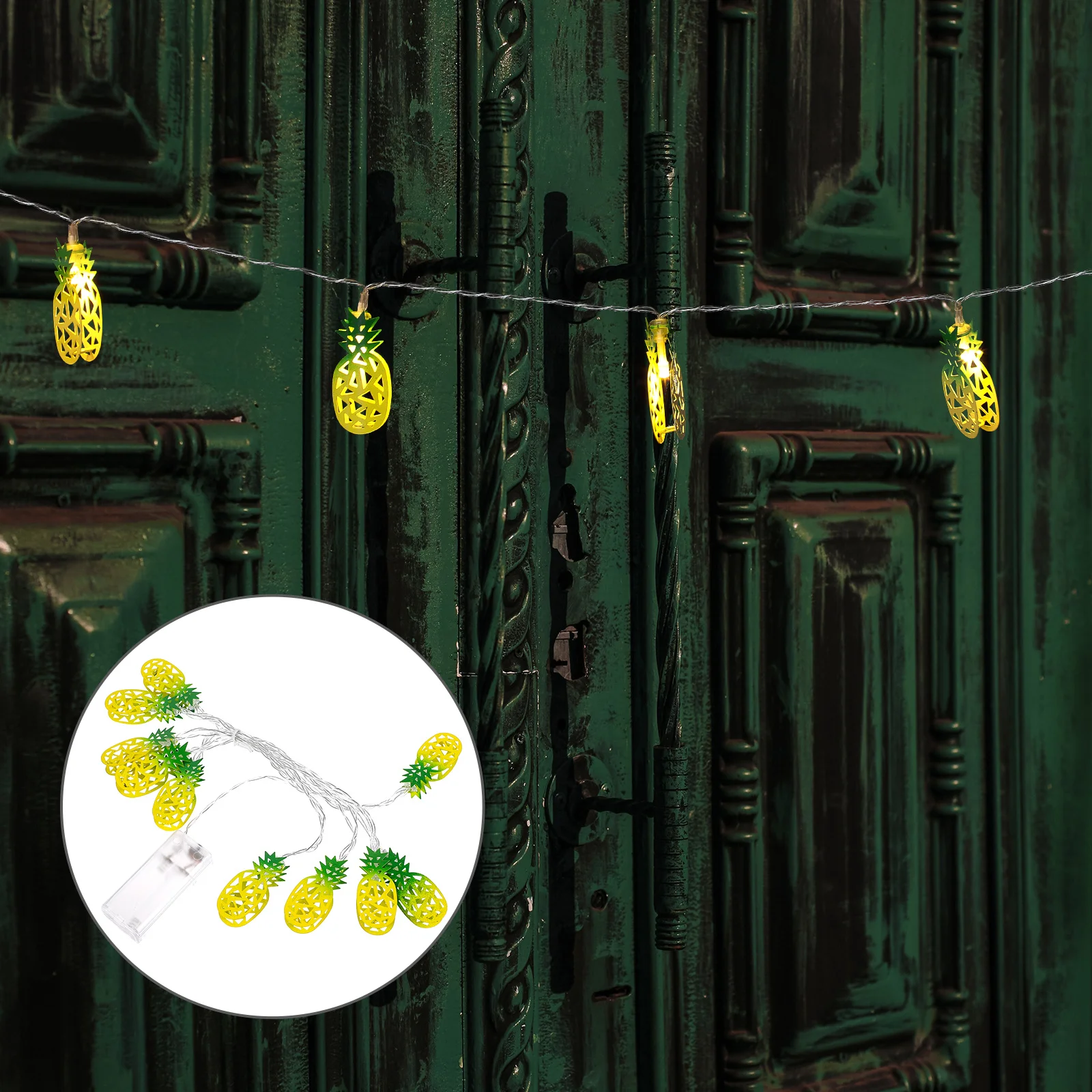 

LED Pineapple String Lights Iron Frame Decorative Fairy Lamps Party Home Garden Patio Yard Cozy