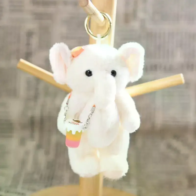 ตุ๊กตาช้างนุ่มนิ่มน่ารัก 1 ชิ้น ขยับข้อต่อมือและเท้าได้ ใช้เป็นพวงกุญแจ ของเล่น จี้กระเป๋า ของตกแต่งบ้าน ของขวัญ