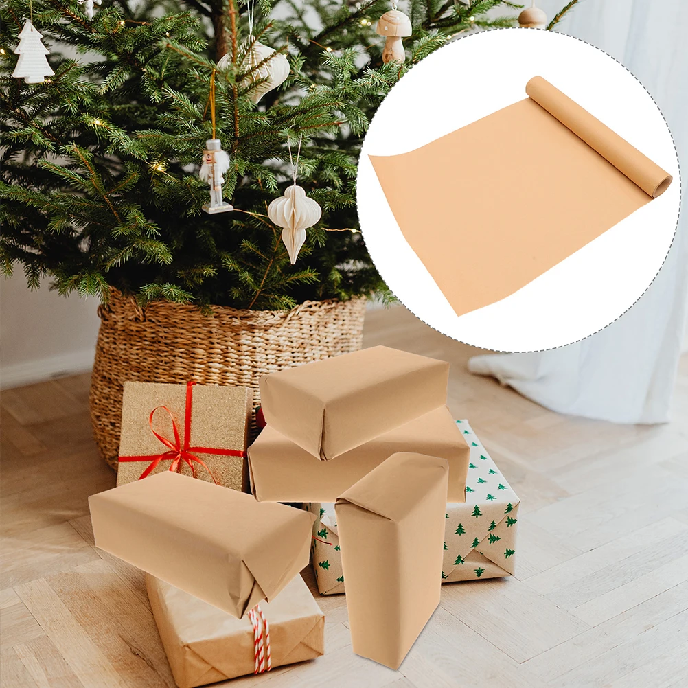 

DIY Craft Paper Wrapping for Packing Scroll Packaging Papers Light Brown Crafts