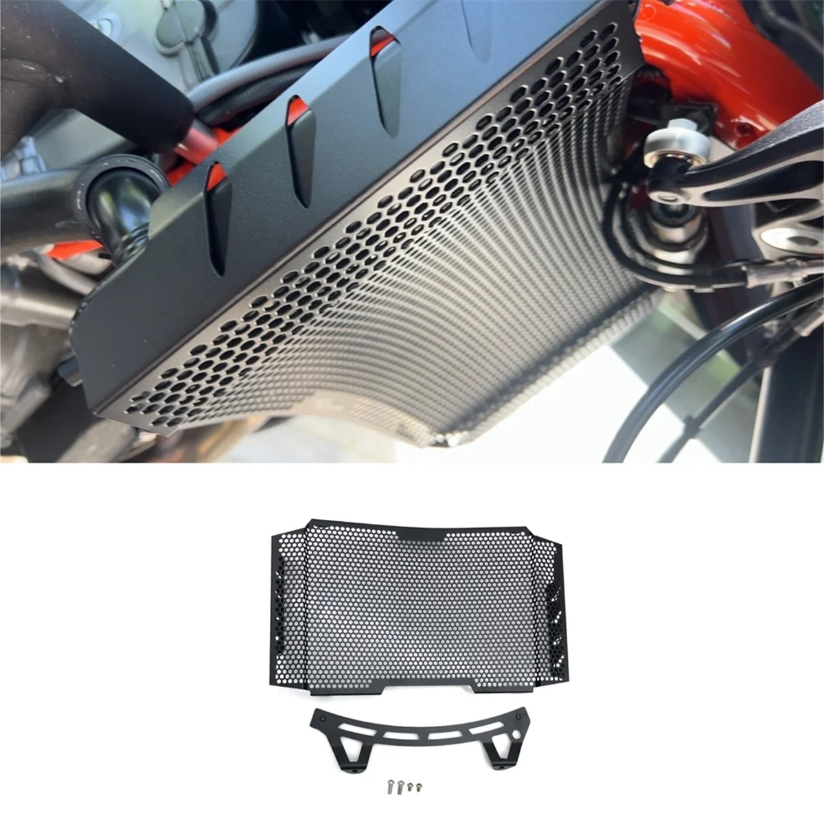 

For 790 Duke 890 Duke 2019-2023 Motorcross Radiator Grill Guard Cover Protector Water Tank Oil Cooled Accessories