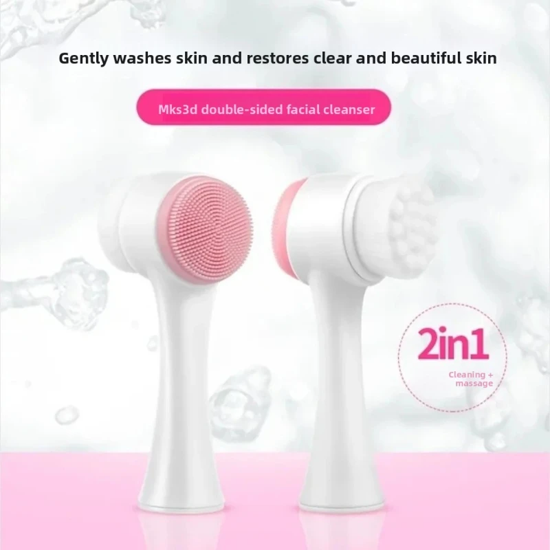 Handmatige borstel, siliconen gezichtswas, zachte borstel, gezichtswas, gezichtswas, gezichtsreiniger