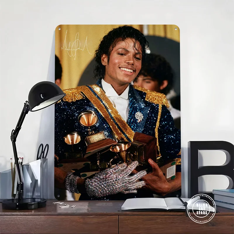 Michael Jackson Metal Poster Perfect Gift for Fans Lovers Personalized Wall Art Metal Sign for Living Room Decoration Items Home