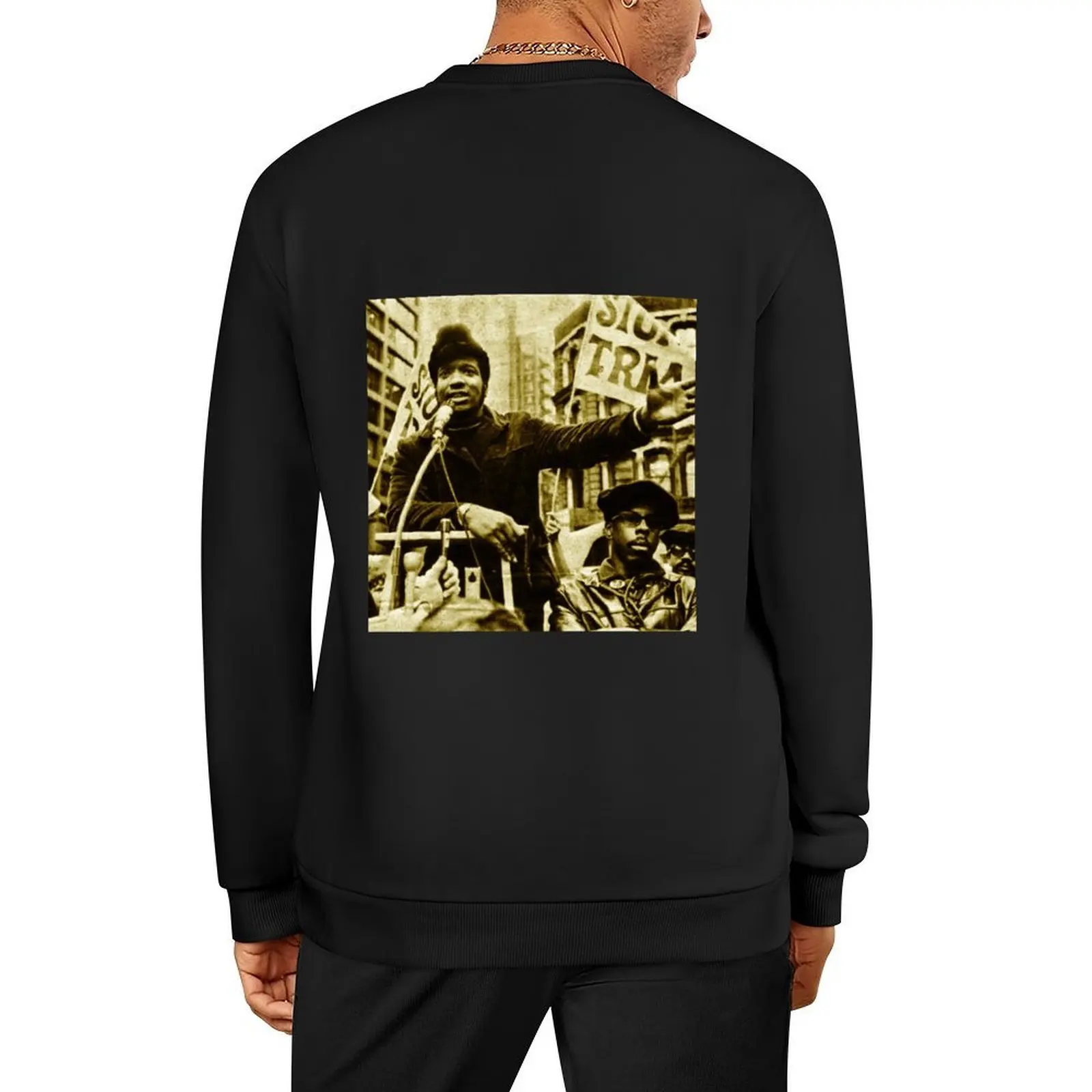 

Fred Hampton Sr (Rally) Pullover graphic t shirts men men's winter sweater mens designer clothes men clothes sweatshirt for men