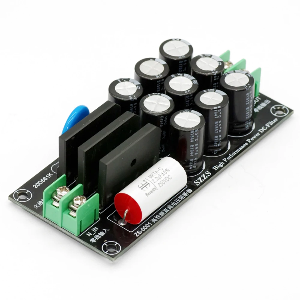 20A Ac Power Filter 110V 220V 3-level DC Voltage Blocker Audio Isolator Overvoltage Surge Protection Eliminate Interference