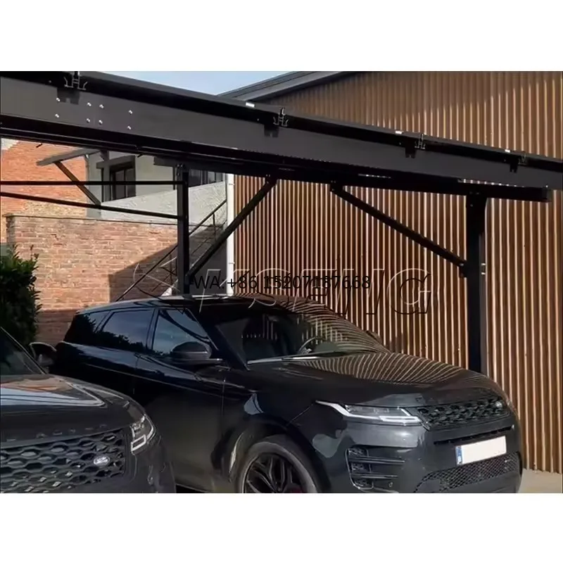 Parking Lot Solar Solution Waterproof Structure Customized Light Weight Aluminum Solar Carport Commercial Anti-Corrosion
