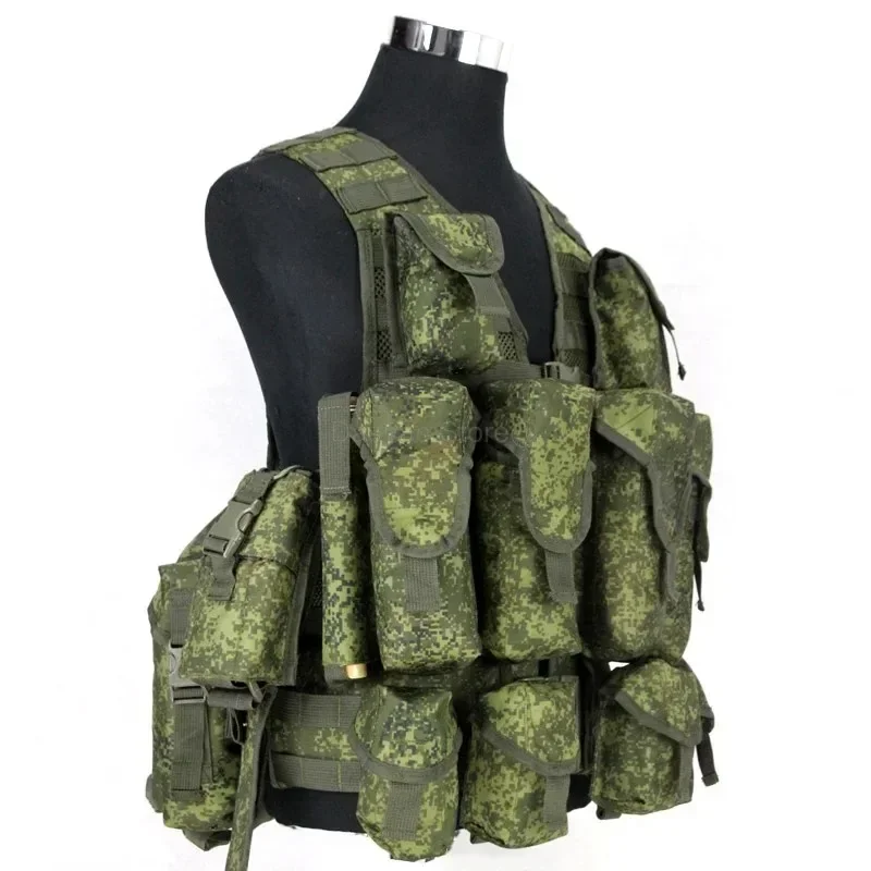 6SH117 Tactical Vest EMR Combat Equipment Uniform New Style Outdoor MOLLE Bags ACU Camouflage Full Sets Tactical Vests