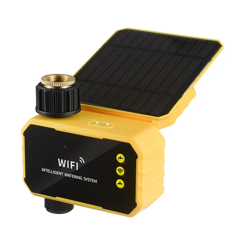 

WiFi Solar Irrigation Water Timer Automatic Garden Watering Device Rain Sensing APP Control Water Timer With Adjustable Program