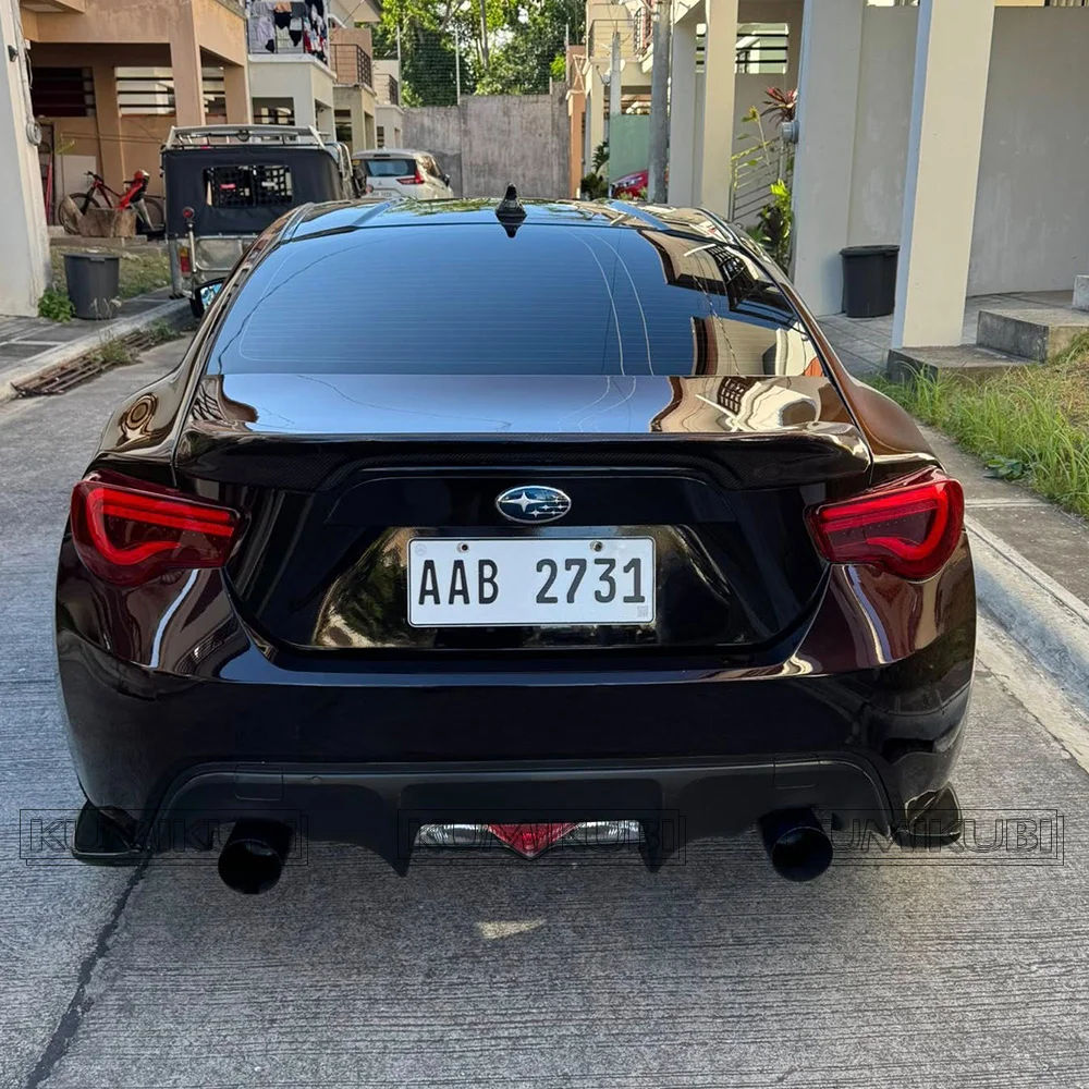 Picture 5: TRD Style Spoilers For 2012-2021 Toyota 86 (ZN6)/Subaru BRZ (ZC6) Gloss Black High Kick Ducktail Boot Spoiler Wing