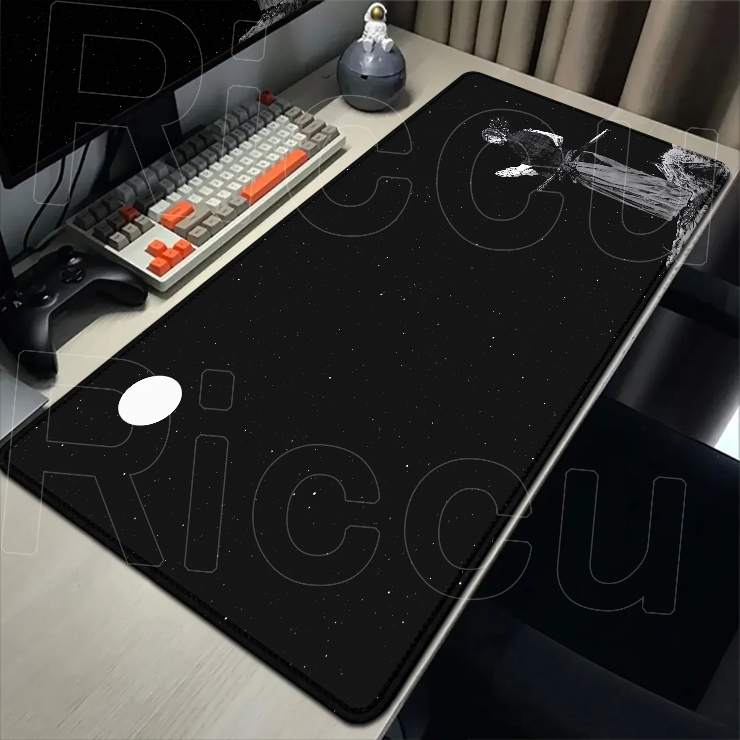 جديد كوميك أسود أبيض الساموراي ماوس الوسادة الكمبيوتر المحمول واندرر مياموتو موساشي ماوس XXL ملحقات ألعاب الكمبيوتر المحمول