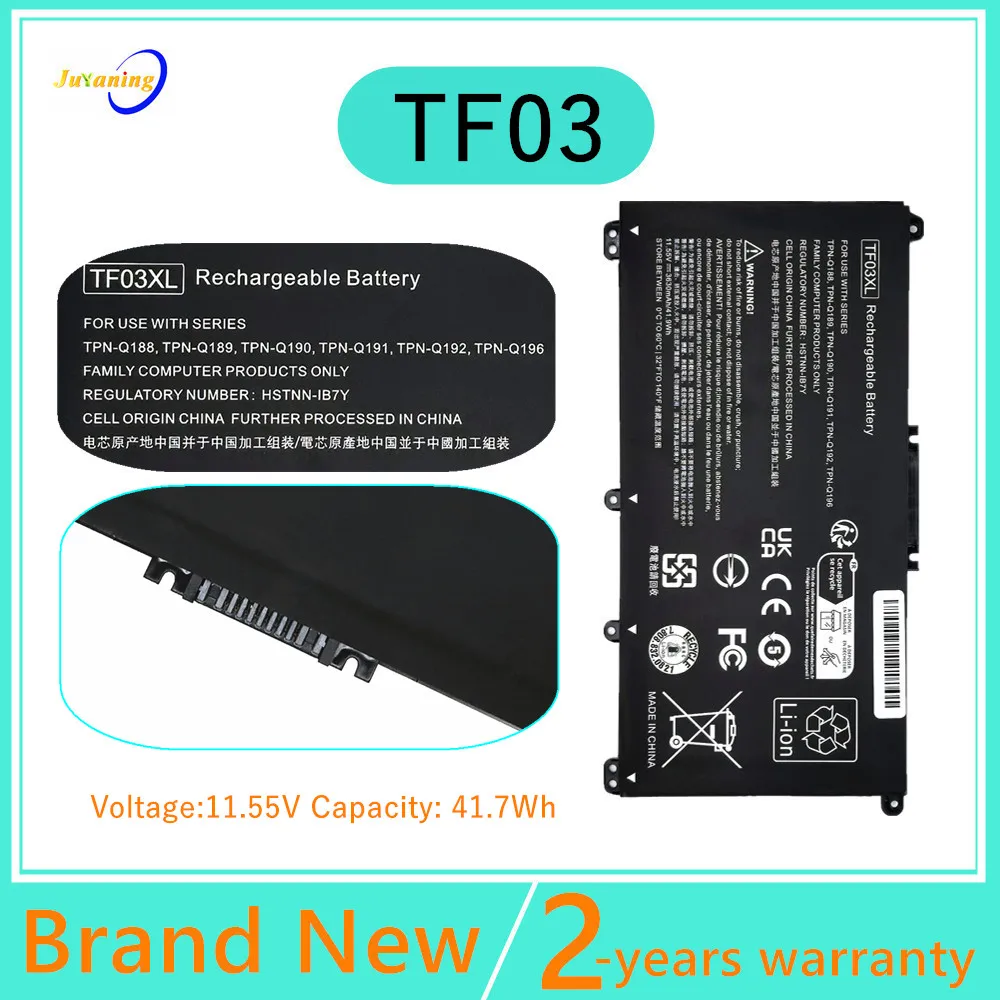 

Laptop battery for HP TF03XL Pavilion 14-BF 15-CC 15-CC001NA 15-CD 17-AR007CA HSTNN-UB7J HSTNN-LB7X HSTNN-LB7J HSTNN-IB7Y