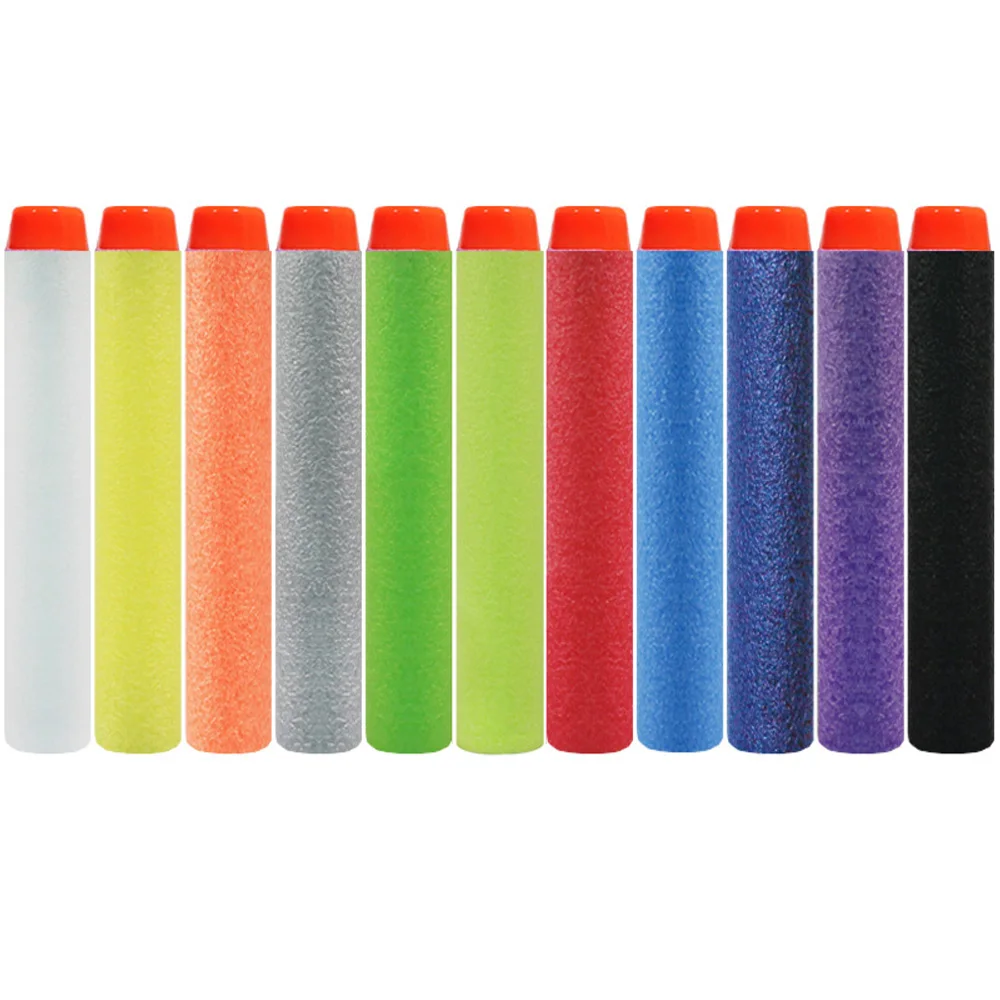 7.2 سنتيمتر 6.5 سنتيمتر جولة رئيس رصاصة طرية إيفا الإسفنج الذخيرة مسدس لعبة ملحق 11 اللون المتاحة لعبة الرصاص بالجملة QJ117