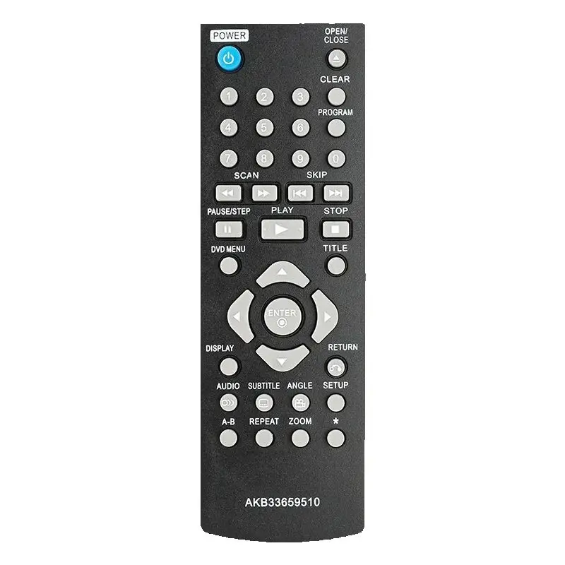 

AKB33659510 For LG Remote Control Replacement, For LG DVD Player DV480 DV482 DV490 DV492 DP522 DP527 DP820 DP821 DVX340 DVX350