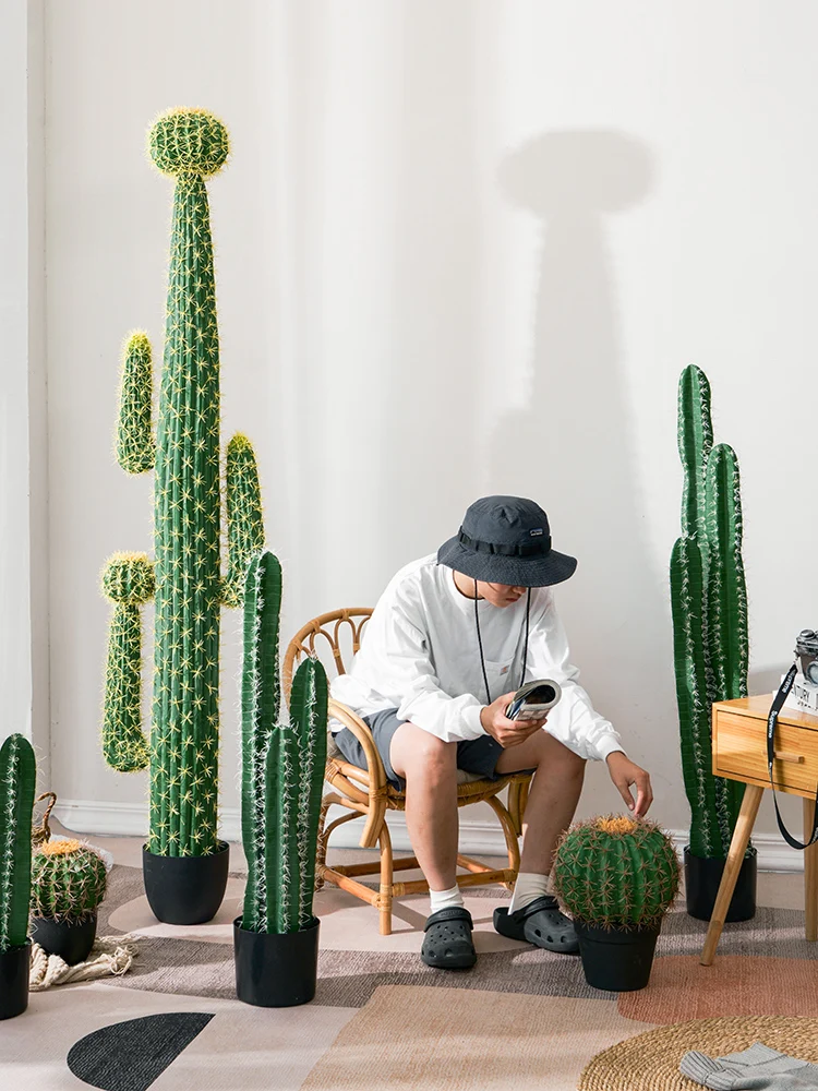 

Simulated cactus false cactus ball volume indoor window decoration potted plant landscaping