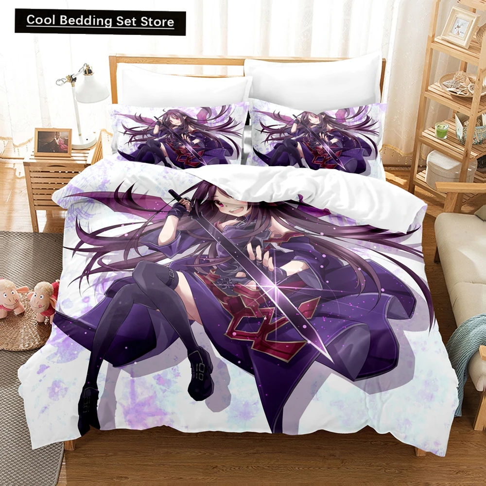 Japan Cartoon Bed Linen Anime Sword Art Online Bedding Sets Polyester 3D Gift for Kids Twin Single Queen King Size Duvet Covers