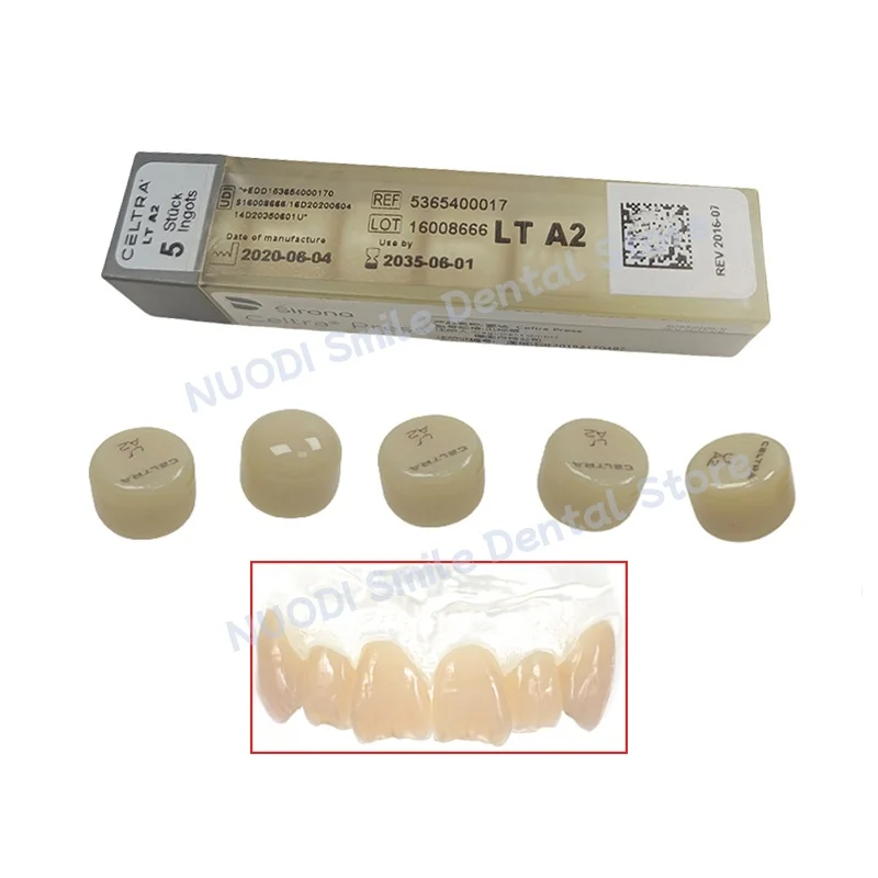 

Dental Celtra Press Ingots Dental Lithium Dislicate Ingots LT HT MT Dental Pressed Glass Ceramic Materials for Veneers Crowns