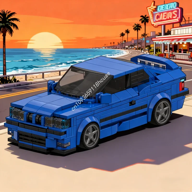 

Набор строительных блоков MOC BMWedd City Champions Supercar, 504 детали, креативная игрушка-конструктор, идеальный подарок для детей на Рождество и День рождения